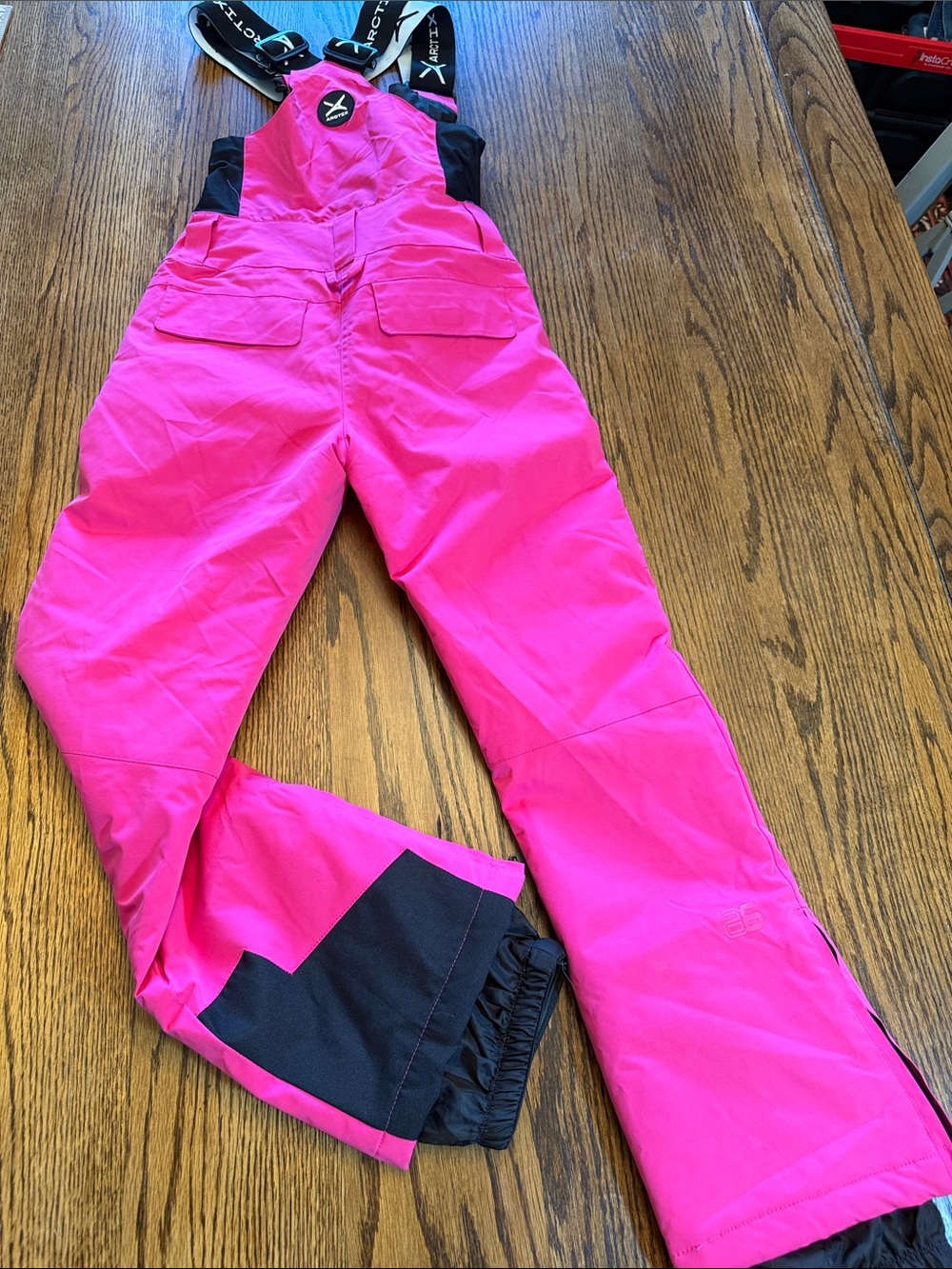 Arctix Hot Pink & Black Women's Ski Bib Pants - Picture 9 of 11